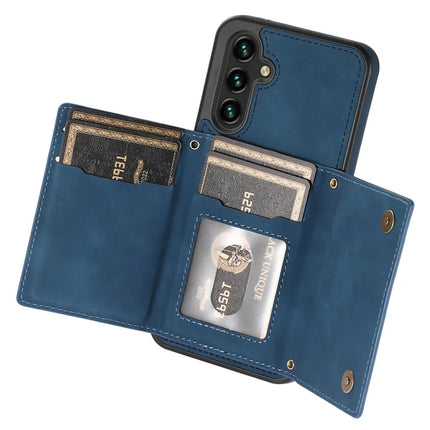 For Samsung Galaxy A16 5G  /  4G Case Wallet RFID Blocking TPU Leather Phone Cover with Lanyard
