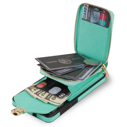 For Samsung Galaxy A16 5G  /  4G Case Zipper Wallet Leather+TPU Phone Cover with Strap