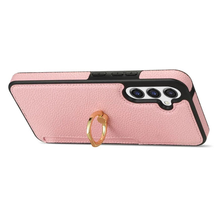 For Samsung Galaxy A16 4G / 5G Case Ring Kickstand PU+TPU Card Holder Phone Cover