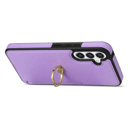For Samsung Galaxy A16 4G / 5G Case Ring Kickstand PU+TPU Card Holder Phone Cover