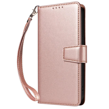 For Samsung Galaxy S23 Ultra Case RFID Blocking PU Leather Wallet Flip Phone Cover with Wrist Strap