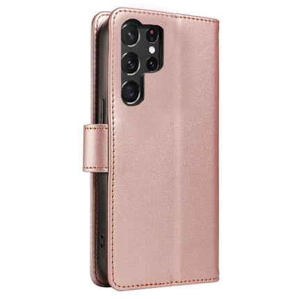 For Samsung Galaxy S23 Ultra Case RFID Blocking PU Leather Wallet Flip Phone Cover with Wrist Strap