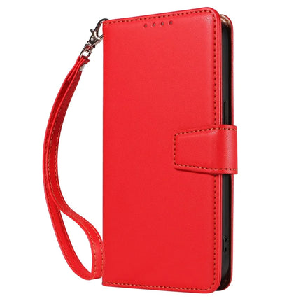 For Samsung Galaxy S23 Ultra Case RFID Blocking PU Leather Wallet Flip Phone Cover with Wrist Strap