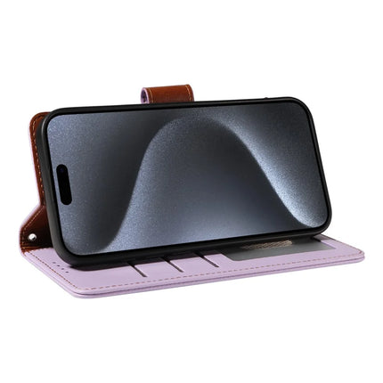 For iPhone 16 Pro Max Case RFID Blocking PU Leather Wallet Flip Phone Cover with Wrist Strap