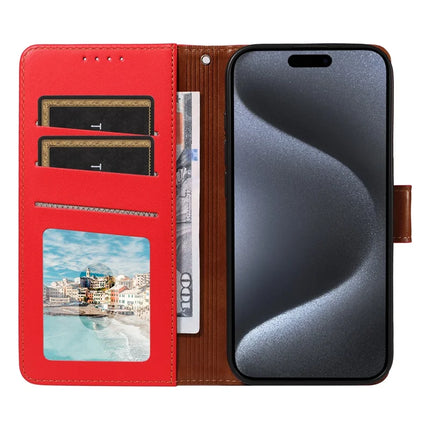 For iPhone 16 Pro Max Case RFID Blocking PU Leather Wallet Flip Phone Cover with Wrist Strap