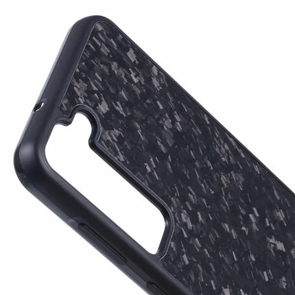 For Samsung Galaxy S23 Magnetic Case Forged Texture Aramid Fiber+TPU Anti-Slip Phone Cover