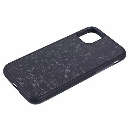 For iPhone 11 Magnetic Case Forged Texture Aramid Fiber+TPU Anti-Slip Phone Cover