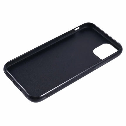 For iPhone 11 Magnetic Case Forged Texture Aramid Fiber+TPU Anti-Slip Phone Cover