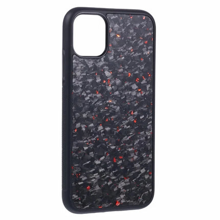 For iPhone 11 Magnetic Case Forged Texture Aramid Fiber+TPU Anti-Slip Phone Cover
