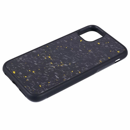 For iPhone 11 Magnetic Case Forged Texture Aramid Fiber+TPU Anti-Slip Phone Cover