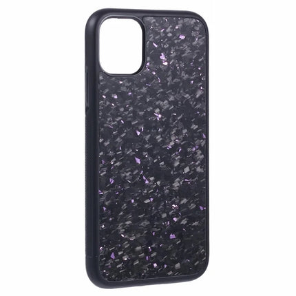 For iPhone 11 Magnetic Case Forged Texture Aramid Fiber+TPU Anti-Slip Phone Cover
