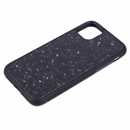 For iPhone 11 Magnetic Case Forged Texture Aramid Fiber+TPU Anti-Slip Phone Cover