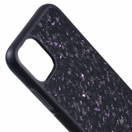 For iPhone 11 Magnetic Case Forged Texture Aramid Fiber+TPU Anti-Slip Phone Cover