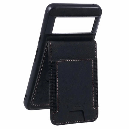 SUTENI H17 For Google Pixel 8a Magnetic Case Card Slots Leather+TPU Kickstand Phone Cover