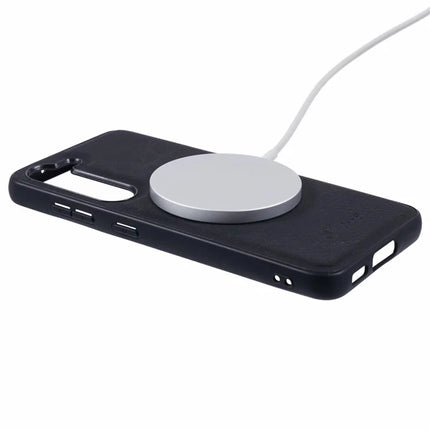SUTENI H17 For Samsung Galaxy S23+ Magnetic Case Card Slots Leather+TPU Kickstand Phone Cover