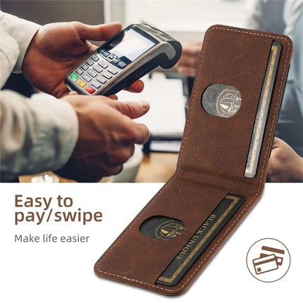SUTENI H17 For Samsung Galaxy S23+ Magnetic Case Card Slots Leather+TPU Kickstand Phone Cover