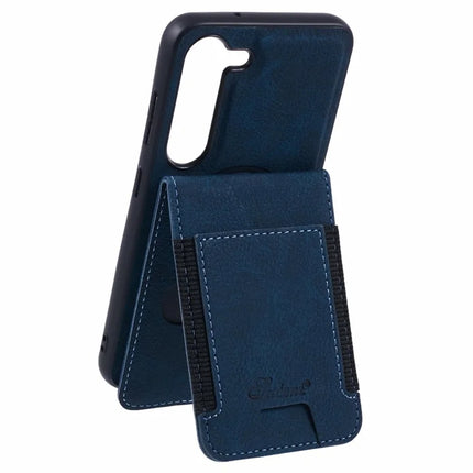 SUTENI H17 For Samsung Galaxy S23+ Magnetic Case Card Slots Leather+TPU Kickstand Phone Cover