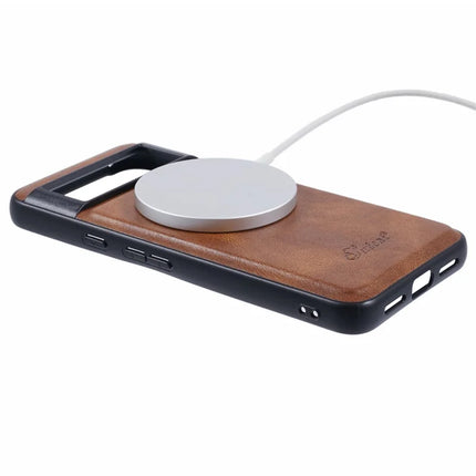 SUTENI H17 For Google Pixel 8a Case Compatible with MagSafe Card Holder Kickstand Phone Cover