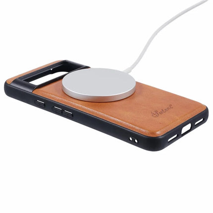 SUTENI H17 For Google Pixel 8a Case Compatible with MagSafe Card Holder Kickstand Phone Cover