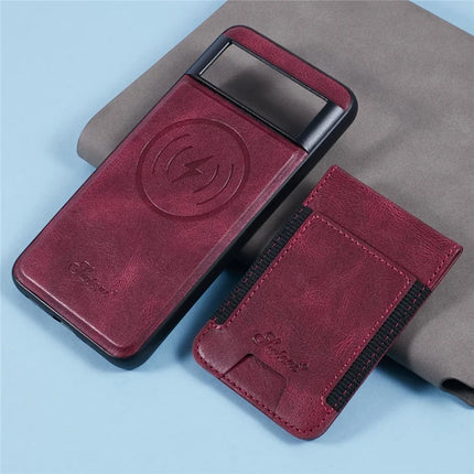 SUTENI H17 For Google Pixel 8a Case Compatible with MagSafe Card Holder Kickstand Phone Cover