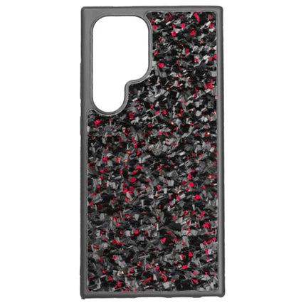 For Samsung Galaxy S23 Ultra Magnetic Case Forged Texture Aramid Fiber+TPU Anti-Slip Phone Cover