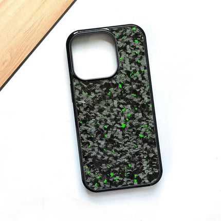 For iPhone 12 Pro Max Magnetic Case Forged Texture Aramid Fiber+TPU Anti-Slip Phone Cover