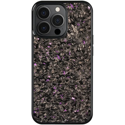 For iPhone 12 Pro Max Magnetic Case Forged Texture Aramid Fiber+TPU Anti-Slip Phone Cover