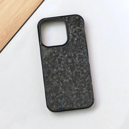 For iPhone 12 Pro Max Magnetic Case Forged Texture Aramid Fiber+TPU Anti-Slip Phone Cover