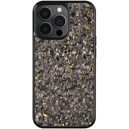 For iPhone 12 Pro Max Magnetic Case Forged Texture Aramid Fiber+TPU Anti-Slip Phone Cover