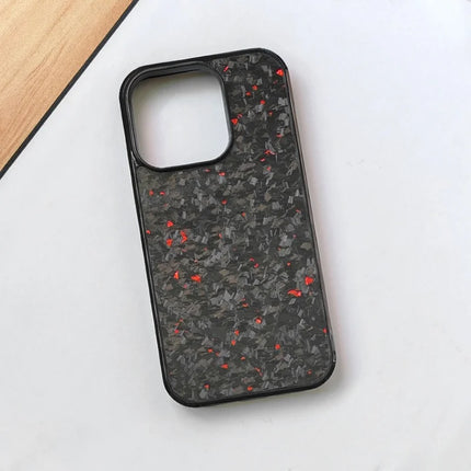 For iPhone 13 Pro Max Magnetic Case Forged Texture Aramid Fiber+TPU Anti-Slip Phone Cover