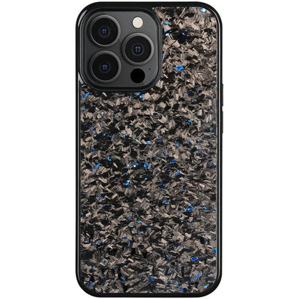 For iPhone 13 Pro Max Magnetic Case Forged Texture Aramid Fiber+TPU Anti-Slip Phone Cover