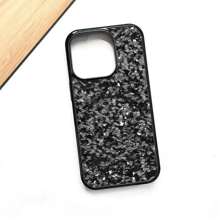 For iPhone 13 Pro Max Magnetic Case Forged Texture Aramid Fiber+TPU Anti-Slip Phone Cover