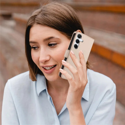 For Samsung Galaxy A54 5G Case RFID Blocking PU Leather Wallet Flip Phone Cover with Wrist Strap