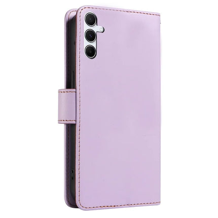 For Samsung Galaxy A54 5G Case RFID Blocking PU Leather Wallet Flip Phone Cover with Wrist Strap