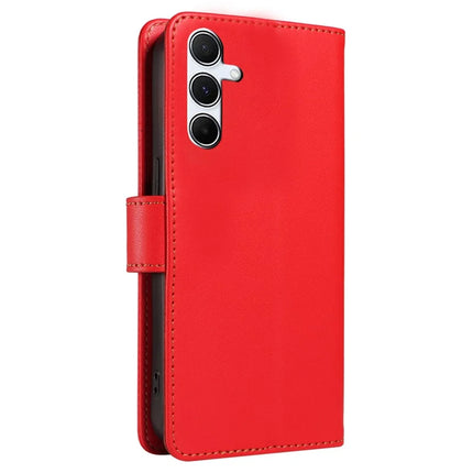 For Samsung Galaxy A54 5G Case RFID Blocking PU Leather Wallet Flip Phone Cover with Wrist Strap
