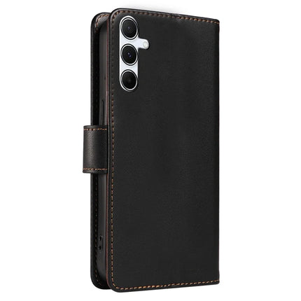 For Samsung Galaxy A54 5G Case RFID Blocking PU Leather Wallet Flip Phone Cover with Wrist Strap