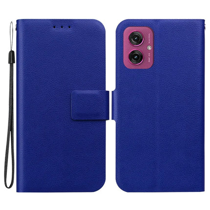 For Motorola Moto G55 5G Case Ultra-Thin PU Leather + TPU Phone Cover with Card Slot - Blue