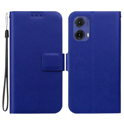 For Motorola Moto G85 5G Case Ultra-Thin PU Leather + TPU Phone Cover with Card Slot - Blue