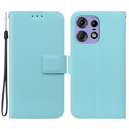 For Motorola Edge 50 Pro 5G Case Ultra-Thin PU Leather + TPU Phone Cover with Card Slot - Green