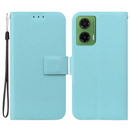 For Motorola Moto G35 5G Case Ultra-Thin PU Leather + TPU Phone Cover with Card Slot - Green