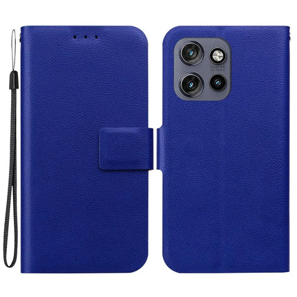 For Motorola Edge 50 Neo 5G / Moto S50 5G / Thinkphone 25 5G Case Ultra-Thin PU Leather + TPU Phone Cover with Card Slot - Blue