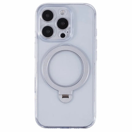 For iPhone 16 Pro Case Magnetic Kickstand PC+TPU Clear Phone Cover with Camera Control Button