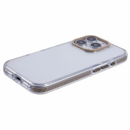 For iPhone 16 Pro Max Clear Case TPU+PC Shockproof Phone Back Cover