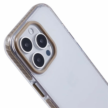 For iPhone 16 Pro Max Clear Case TPU+PC Shockproof Phone Back Cover