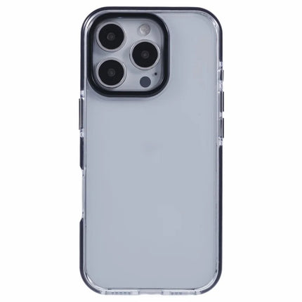 For iPhone 16 Pro Max Clear Case TPU+PC Shockproof Phone Back Cover