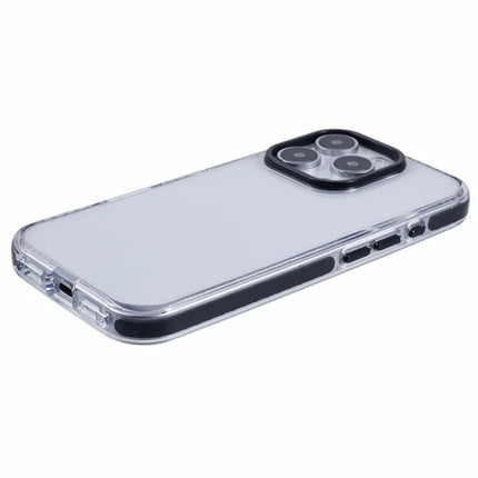 For iPhone 16 Pro Max Clear Case TPU+PC Shockproof Phone Back Cover