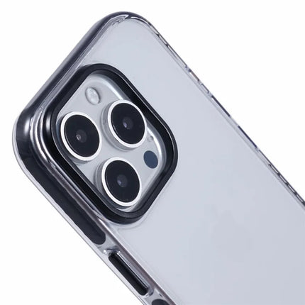 For iPhone 16 Pro Max Clear Case TPU+PC Shockproof Phone Back Cover