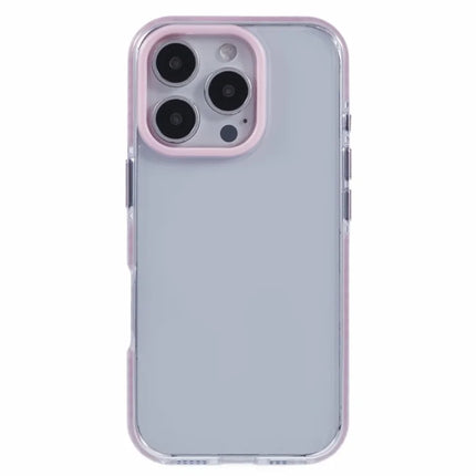 For iPhone 16 Pro Max Clear Case TPU+PC Shockproof Phone Back Cover