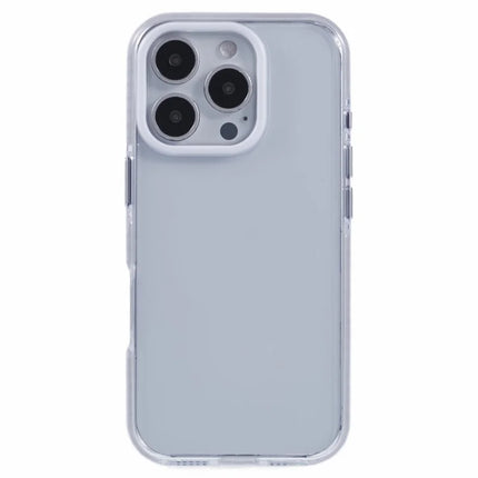 For iPhone 16 Pro Max Clear Case TPU+PC Shockproof Phone Back Cover