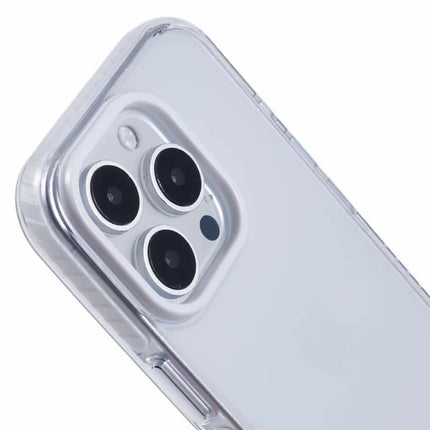 For iPhone 16 Pro Max Clear Case TPU+PC Shockproof Phone Back Cover